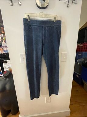 Women’s Stretch Pull-On Jeans - Navy Blue size XL